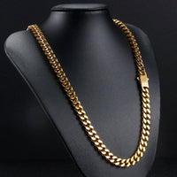 18k Gold Clasp Cuban Chain