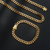 18k Gold Clasp Cuban Chain