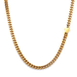 18k Gold Clasp Cuban Chain