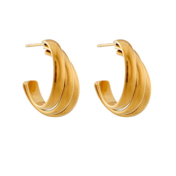 18k Gold French Classic Earrings