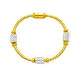 18k gold Diamond Linked Bangle Bracelet