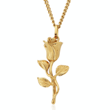 18k Gold Flower Pendant Necklace