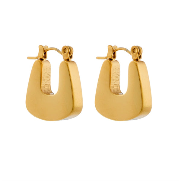 18k Gold Numero Uno Earrings