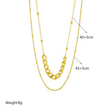 18k Gold The Defiance Cuban Necklace Set