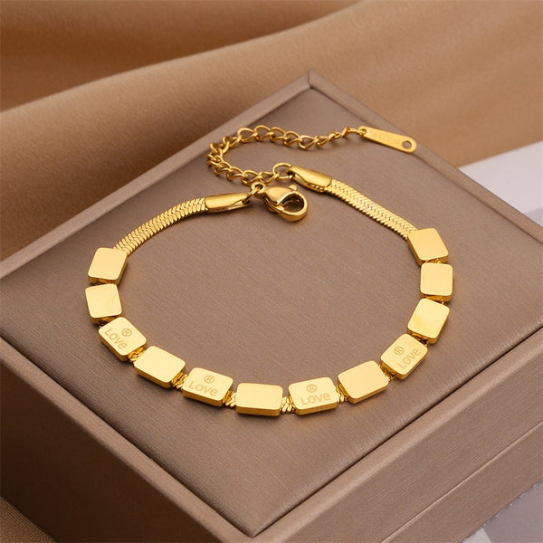 18k Gold Cupid Love Bracelet