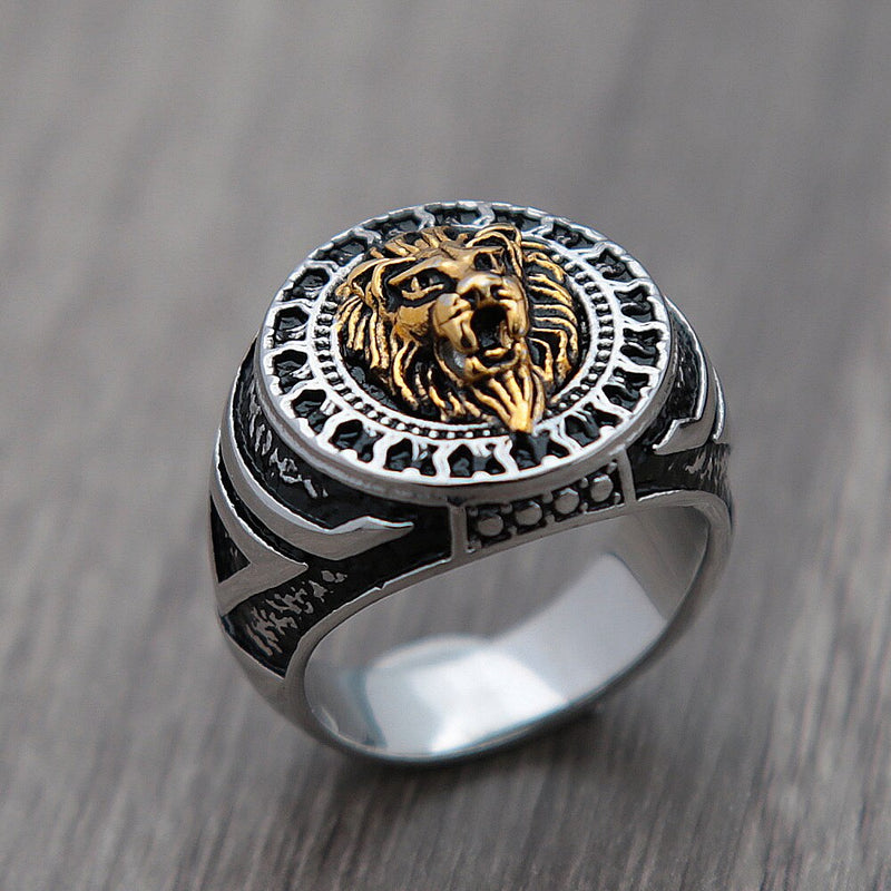 Vintage Lion King Ring