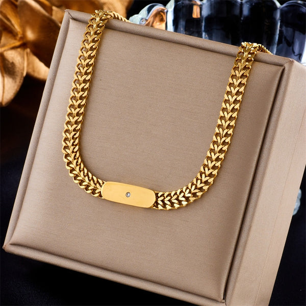 18k Gold Diamond Franko Chain