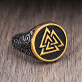 Vintage Valknut Ring