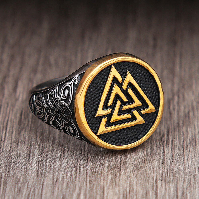 Vintage Valknut Ring