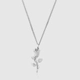 Sterling Silver Flower Pendant Necklace