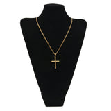 18k Gold Cross Pendant Chain