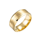 18k Gold Striped Ring