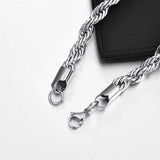 Sterling Silver Rope Necklace