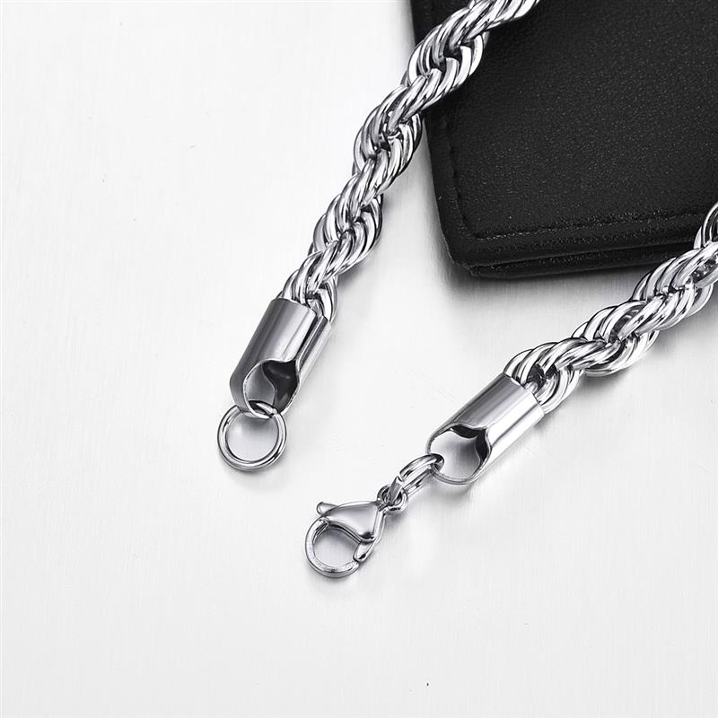 Sterling Silver Rope Necklace