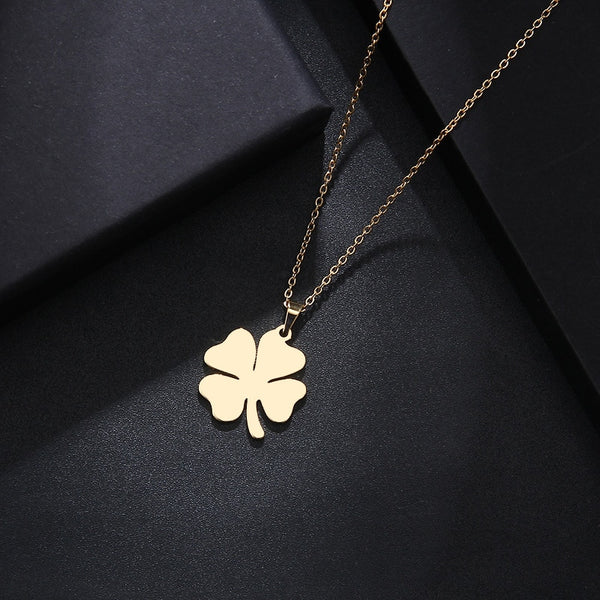 Gold Clover Pendant Chain