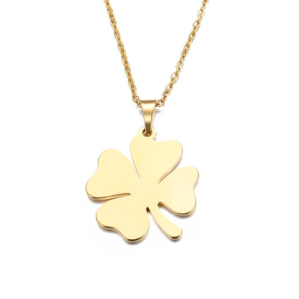 Gold Clover Pendant Chain