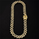 2-Tone Diamond Miami Cuban Link Chain (White Gold/Gold)