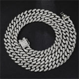 Miami Curb Cuban Link Chain (Rose/Gold/white)