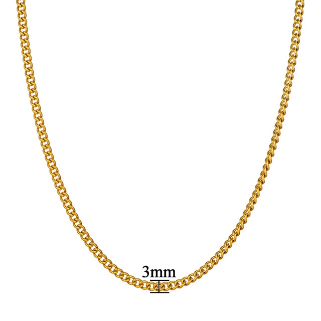 French Paved 18K Gold / Sterling Silver Cuban Link Chain