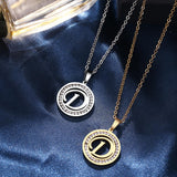 A-Z Initials Necklace Diamond Pendant