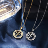 A-Z Initials Necklace Diamond Pendant