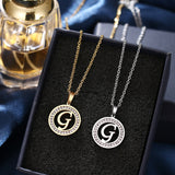 A-Z Initials Necklace Diamond Pendant