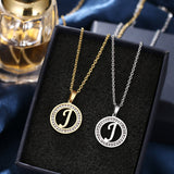 A-Z Initials Necklace Diamond Pendant