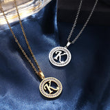 A-Z Initials Necklace Diamond Pendant