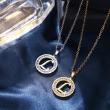 A-Z Initials Necklace Diamond Pendant