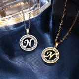 A-Z Initials Necklace Diamond Pendant