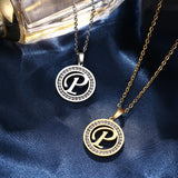 A-Z Initials Necklace Diamond Pendant