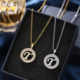 A-Z Initials Necklace Diamond Pendant