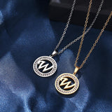 A-Z Initials Necklace Diamond Pendant