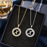 A-Z Initials Necklace Diamond Pendant