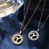 A-Z Initials Necklace Diamond Pendant