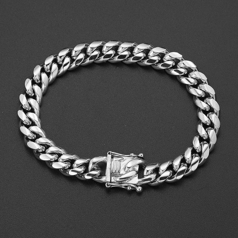 Sterling Silver Curb Cuban Link Bracelet