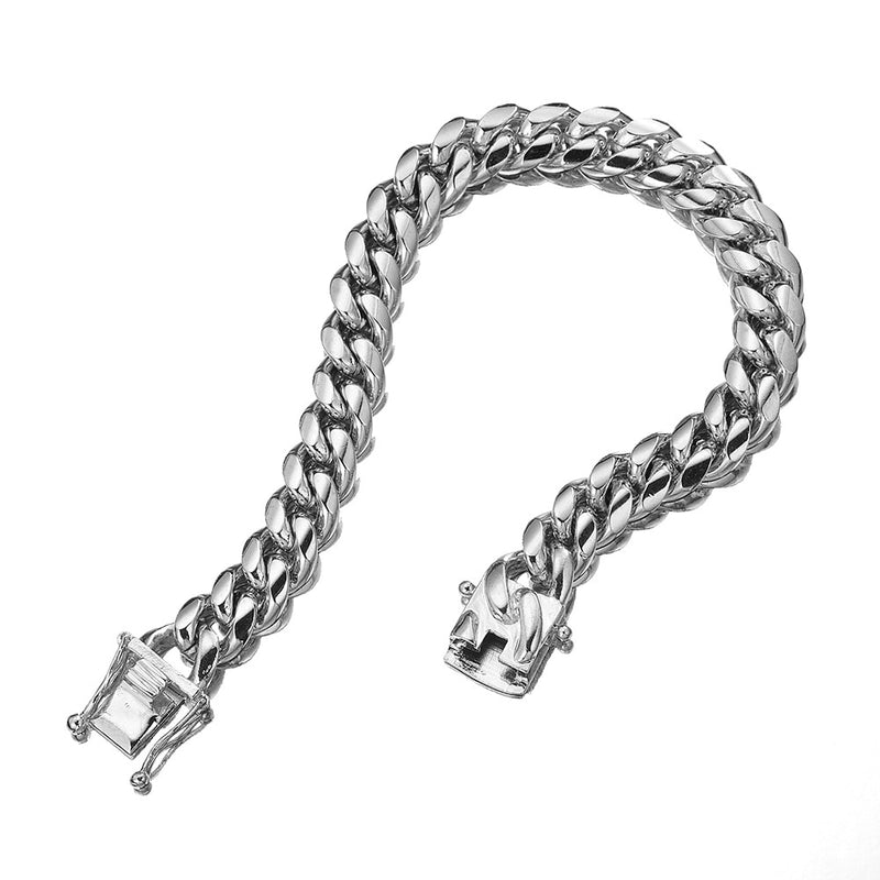 Sterling Silver Curb Cuban Link Bracelet
