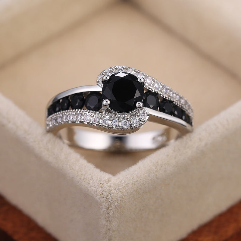 VVS Black Diamond Ring