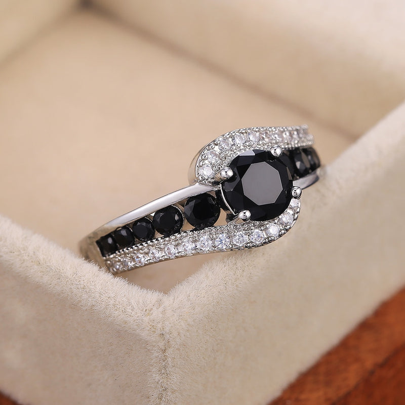 VVS Black Diamond Ring