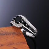 VVS Black Diamond Ring