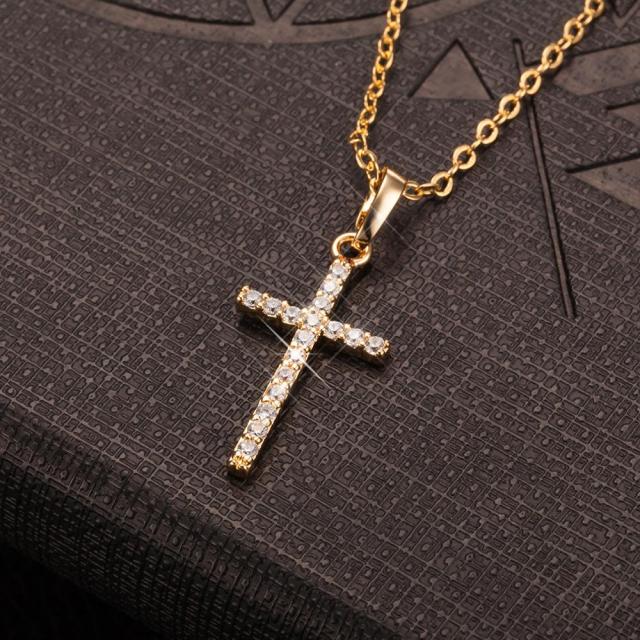 Diamond Cross pendant (chain included) – ICEEX