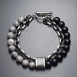 Tiger Eye Stone Beaded Silver Bracelet (10-Variants)