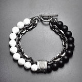 Tiger Eye Stone Beaded Silver Bracelet (10-Variants)