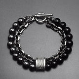 Tiger Eye Stone Beaded Silver Bracelet (10-Variants)
