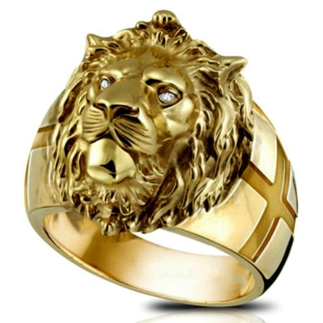 18k Gold Lion king Ring