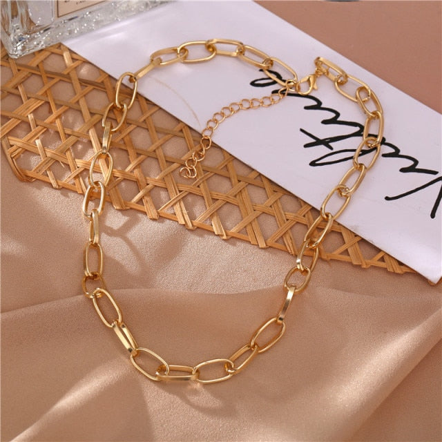 Multi-layer Chain Choker Necklace (20+ Designs) 18k Gold / Sterling Silver