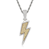 Diamond Lightning pendant (Rope Chain included)