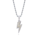 Diamond Lightning pendant (Rope Chain included)