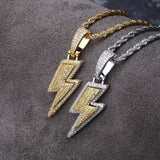 Diamond Lightning pendant (Rope Chain included)