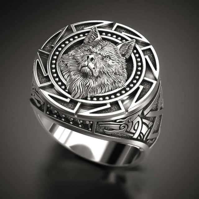 Silver Wolf Ring